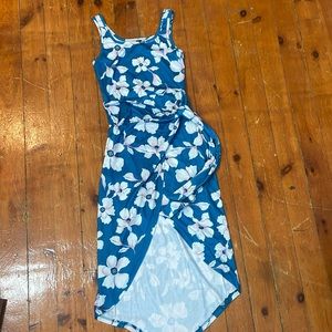 Side wraps floral dress
